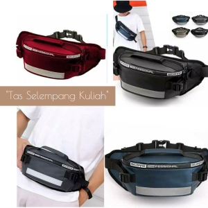 Gaya Kuliah Tas Selempang Pria Simple Harga Murah stylish Waistbag Kampus