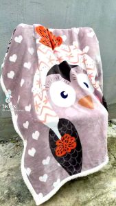 Chăn Lông Cừu 2 Lớp Dày Dặn Mềm Mịn Cho Bé Loại To (1m x 1m4)