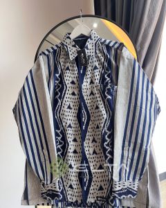 Kemeja pria tenun ikat etnik baju tenun seraga kantor fomal nn formal