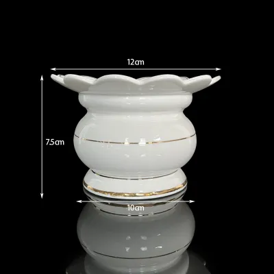 Bộ Thờ Cúng 1515T Trắng Trơn bằng men sứ cao cấp - phật giáo tuệ quang