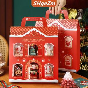 [COD] SHgeZm Hộp quà tặng theo chủ đề giáng sinh với bao bì sáng tạo và cao cấp để tặng quà