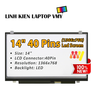 Màn hình Laptop Sony Vaio SVT14 SVT141A11L SVT141C11L. Màn hình 14inch Led Mỏng  40 pin. Bảo hành đầy đủ