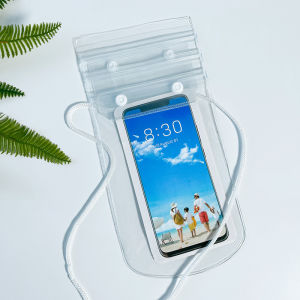 กระเป๋ากันน้ำใส่มือถือ ซองกันน้ำ ซองกันน้ำมือถือ จอสัมผัส พร้อมสายคล้องคอ สิ่งที่ต้องมีในเทศกาลสงกรานต์【12*23cm】