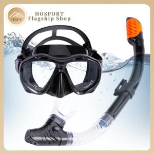 【HRFS】 Snorkel Kit Wide View Anti-Fog Scuba Diving Mask Professional Snorkeling Gear for Snorkeling Scuba Diving Swimming