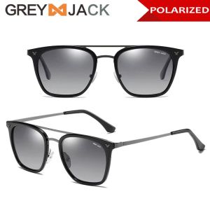 Grey Jack Sunglasses Kacamata Hitam Hitam Polarized Anti Silau Anti UV Protection Design Keren Terbaru Fashion Pria Dan Wanita 6113