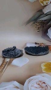 KRISTAL SG: Exotic Colour Crystal Plate. 彩晶奇石森林盘