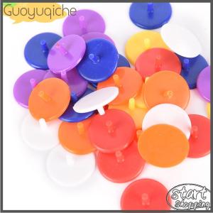 【Guoyuqiche】 50X Plastic Golf Ball mark Position Markers Diameter 24mm Golf Accessories