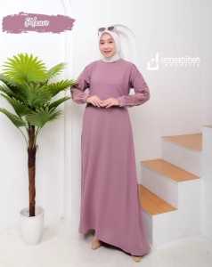 GAMIS BORDIR LESSY DRESS EXSLUSIVE ANNASIHAH/BASIC DRESS POLOS BORDIR PREMIUM