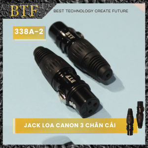 Jack Canon XLR Đực Cái BTF Loại Tốt | 3 Chân | Dùng Hàn Dây Tín Hiệu Âm Thanh | Lõi Đồng | Giá 1 Jack