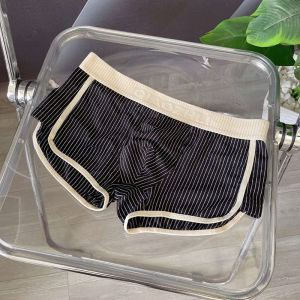 Quần Lót Boxer Nam Kiểu Dáng Sọc Vải Co Giãn Nhiều Màu Quần Sịp Nam Cotton Dạng Đùi Ôm Dáng Thoáng Khí