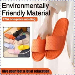 รองเท้าแตะใส่ในบ้าน การออกแบบให้มีน้ำหนักเบา ทันสมัยและจับคู่ง่าย รองเท้าแตะในห้องน้ำ แกนยืดหยุ่นนุ่ม