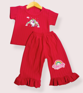 EMLYN - Setelan anak perempuan Kaos Knit little pony anak perempuan baju pipoy Gemoy dengan celana usia 3bulan sampai 5tahun (bayar ditempat COD)