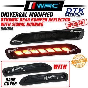 DTK Universal Modified Dynamic Rear Bumper Reflector With Signal Running