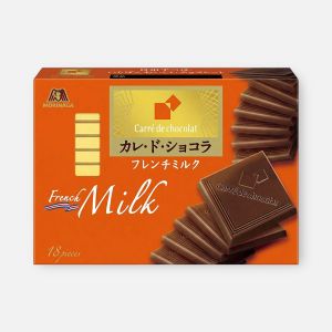 (Product from Japan ) Morinaga Carre de Chocolat <French milk> 18pcs / 森永巧克力方块 18 块