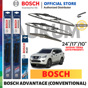 Bosch Advantage Wiper Blade set for Nissan Terra 2018-Present (24/17/10) 3pcs