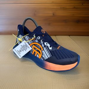 Sneakers Pria ONEPIXGRD Desain Karakter Raya Warna Navy/Abu-abu Neon