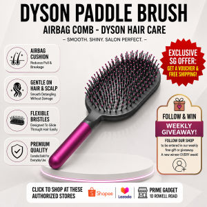 Supersonic Hair Styling Set Wide Tooth Detangling Comb & Paddle Brush Hair Massage Styling Brush Professional Hairdressing Tool Accessories Compatible with Dyson Supersonic Hair Dryer Suitable for All Hair Types