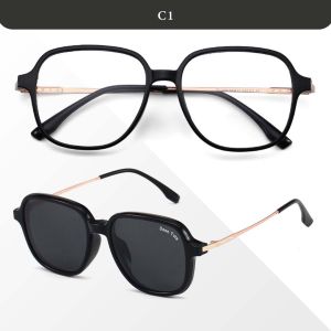 SSON TVTE Kacamata Clip On Kotak Polarized TR Anti Blueray Photocromic Bluecromic TP1205