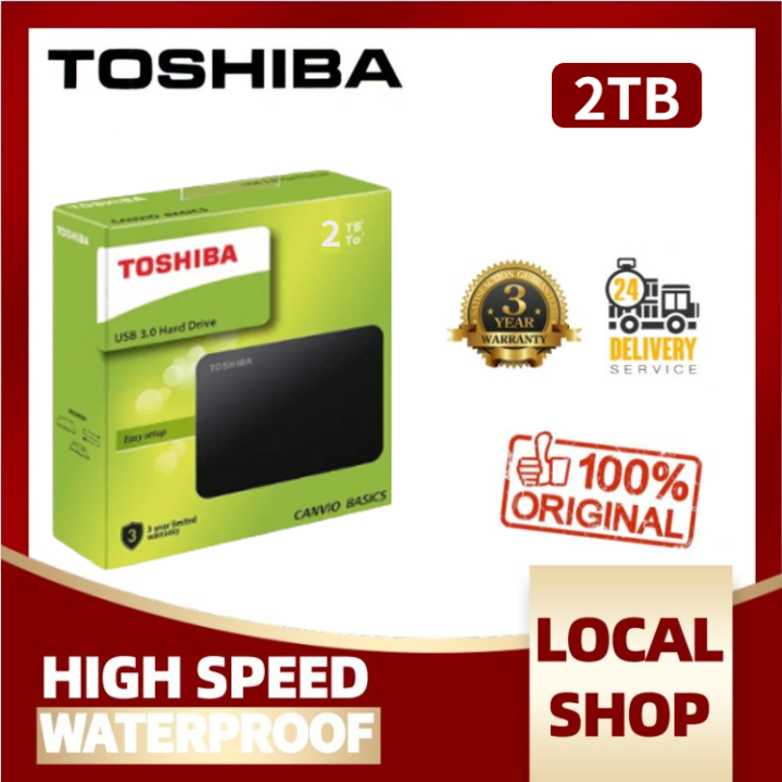 Toshiba Canvio Basics (new) 2TB USB 3.0 Portable External Hard Drive ...
