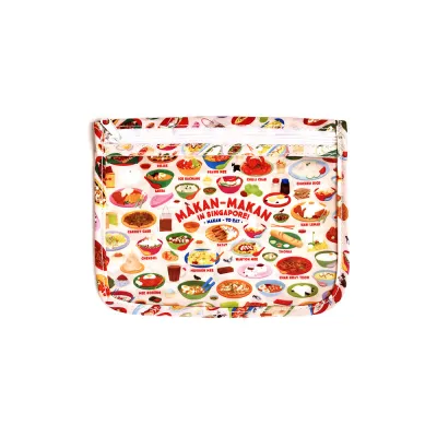 Singapore Souvenir Travel Pouch – (3 designs) Jalan Landmark Architecture Makan Hawker Katong Shophouse