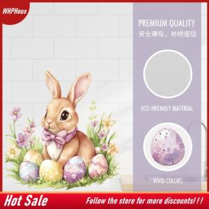 【COD】🔥🔥🔥 Waterproof Removable PVC Easter Bunny Flower Window Decals for Spring Bedroom and Home Decor