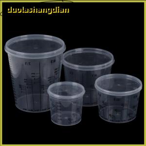 [Duola] Plastic Paint Mixing Cup PP Hard Plastic Tune Paint Cup with Cover