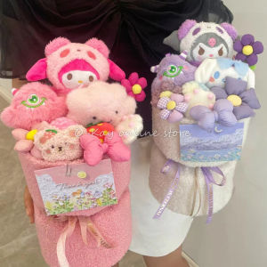 Hadiah Hari Anak Sanrio Kuromi Cinnamoroll My Melody Pompompurin Free Lampu Buket Boneka Hampers Bouquet Boneka Bunga&Cokelat Milka Ready Stock Valentine Ulang Tahun