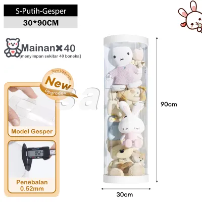 Trove Ember penyimpanan mainan/rumah boneka/peningkatan ritsleting/ember penyimpanan