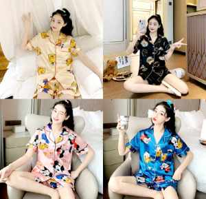 ANDREATerno Set Pantulog Loungewear Sleep Wear Coordinates - XS to Large  - xs to large - 2 piece - top and shorts - classy and elegant - premium fabric - excellent quality -  fabric from abroad  - premium quality  - mall quality  - multi way to wear - fo