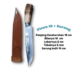 Pisau Baja Per Asli Super Tajam Panjang 40 cm - Pisau Dapur Cap Garpu