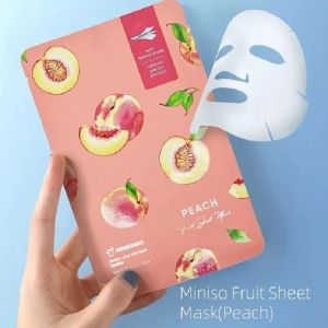 Miniso Masker Wajah Varian Buah Fruit Sheet Mask Maske Wajah SC5520 SC5521 - Peach