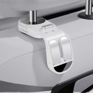 Foldable Hidden Headrest Car Seat Back Hook – Heavy Duty Universal Fit 2Pcs – For Auto SUV Truck Interior Organization