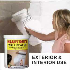 wall sealer 1L WHITE 000 FOR WALL INTERIOR AND EXTERIOR PAINT HEAVY DUTY QUALITY GOOD WATER BASE