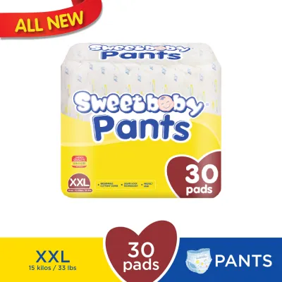 SWEETBABY REGULAR PANTS DIAPER - XXL - 30 PADS ONE PACK - DISPOSABLE DIAPER