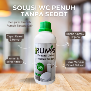 Pembersih WC Mampet & Penuh Tanpa Sedot RUMOS Bio Septic Tank 500ml