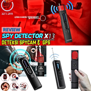 MEGA Alat Pelacak Penyadap Pendeteksi Kamera Pengintai tersembunyi Spy Hidden Camera SecureTech X13
