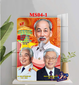 Tranh ảnh treo tường Bác Hồ Bác Giáp Bác Trọng Tráng Gương MS04-MS13-1