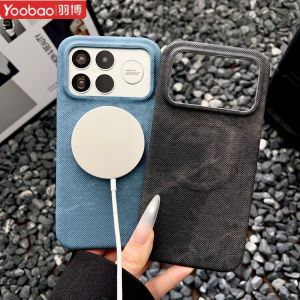 For Xiaomi POCO F8 Ultra Case Luxury Cowboy Skin Magnetic Wireless Charging Protective Back Cover For POCO F8 Pro Phone Shell