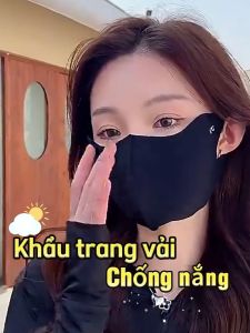Khẩu trang chống nắng nhẹ và thoáng khí bảo vệ hiệu quả khỏi cháy nắng có thể giặt được thoải mái và mát mẻ.