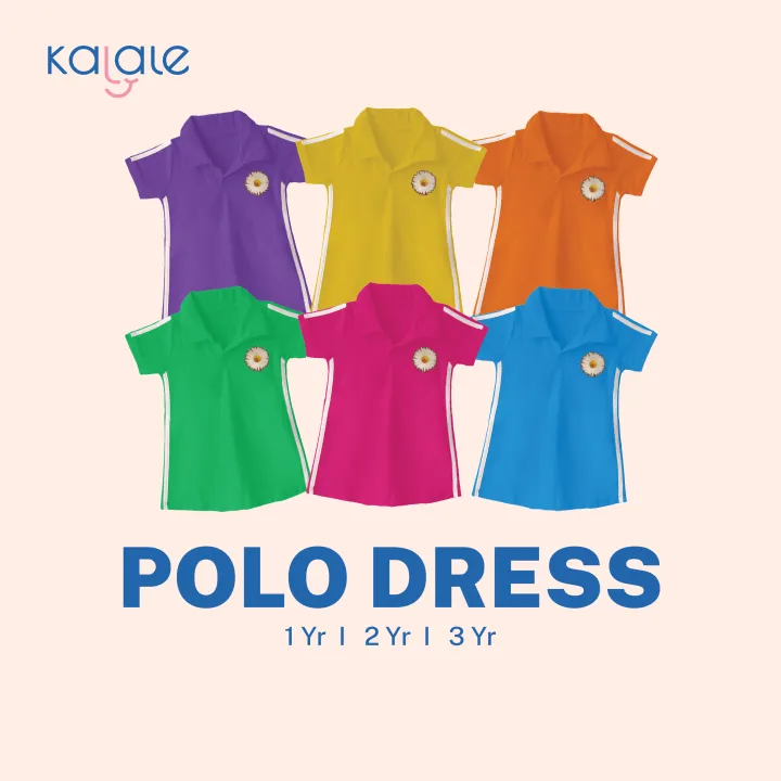 Kalale%20-%20Polo%20Dress%20Short%20Sleeved%20Dress%20Anak%20Perempuan%20Lengan%20Pendek%20Usia%201-3%20Tahun%20-%20Image%203