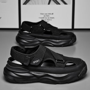 Korean Slipper For Men Low Cut Comfortable Rubber Slipper Slip On Breathable Mesh Non-Slip Sandals Casual Walking Sandals For Men