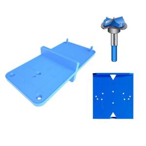 Easy to Use Door Hinge Bore Template Drilling Guide Locator Tool for Consistent Result in Furniture Manufacturing
