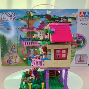 [Local Shipment]504pcs Dream tree House Blocks Girls DIY Assembled Toys