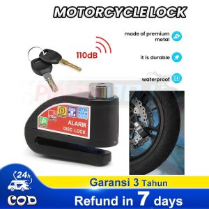 Motorcycle Alarm Lock Motorbike Anti-theft Lock Wheel Disc Brake Security Safety Siren Lock