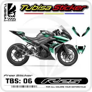 Sticker Striping Yamaha R25 - Stiker Striping Variasi R25. TBS.06