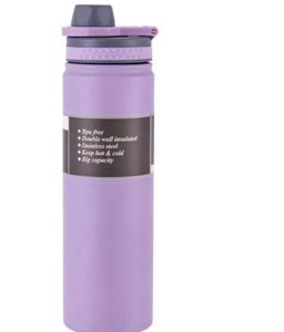 High quality stainless steel double-layer thermos cup hot and cold dual-control vacuum sports water bottle 800ml