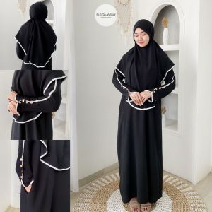 DEEMA DRESS SYARI - FLOTTILICIOUS / Gamis Muslim Wanita Lebaran 2025 / Eid Series / Dress Wanita Polos List