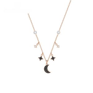 127 Swarovski SYMBOL Swan Necklace Silver Color Necklace Birthday Gift Necklace Women Pearl Jewelry Christmas Gift Necklace Niche Swarovski