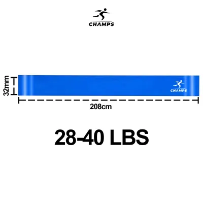 CHAMPS Resistance Band Alat Olahraga Karet Olahraga Resistensi Band Karet Elastis