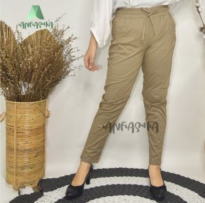 Celana Ezra Pants: Celana Panjang Wanita Basic Pants & Fashion Muslim Mode